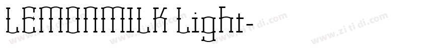 LEMONMILK Light字体转换 LEMONMILK Light字体转换